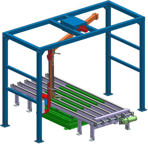 Cantilever winding machine